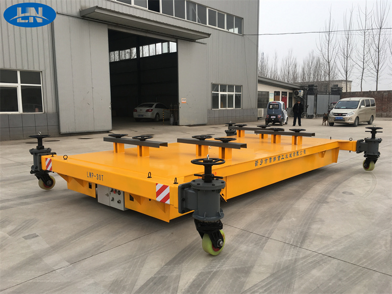 Customized Trackless Electrical Flat Cart 30 Ton