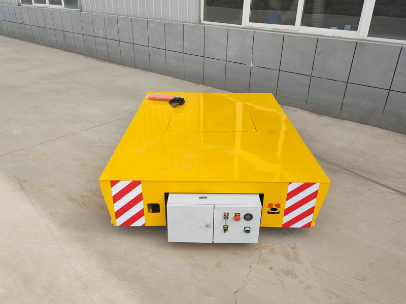Electric Driven Industrial Transfer Trolley for Long Range Warehouse Transportation
