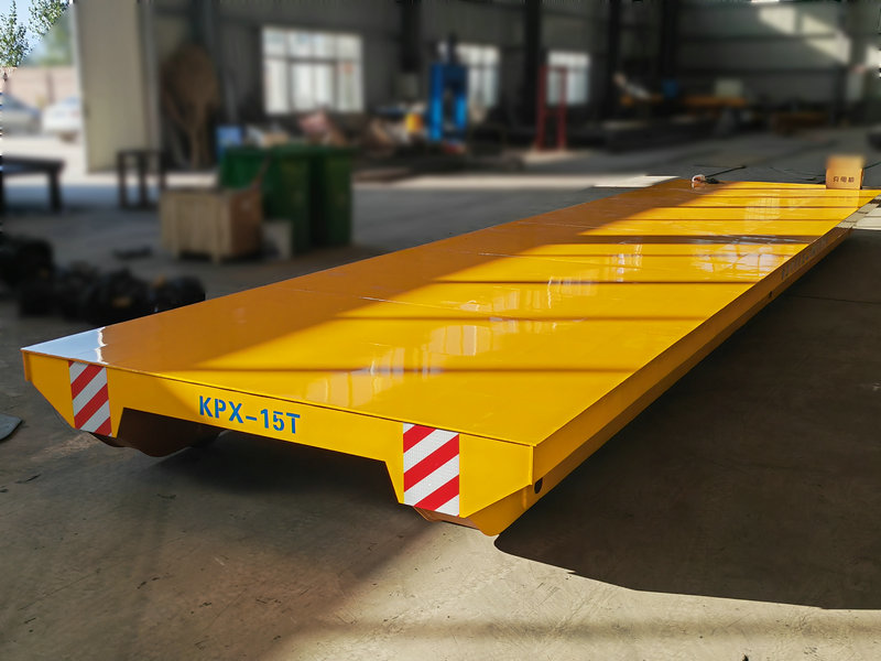 High-Capacity Battery Powered Rail Transfer Trolley for Manufacturing Plants