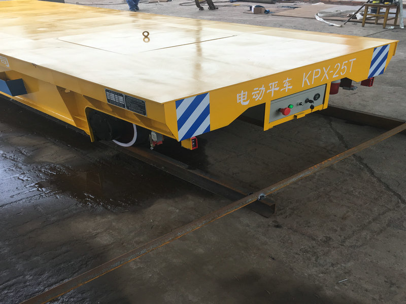 Rail Guided Material Handling Cart with Lithium Battery Power