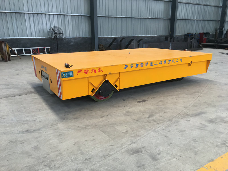 Factory Material Handling Electric Flatbed Trolley 50 Ton
