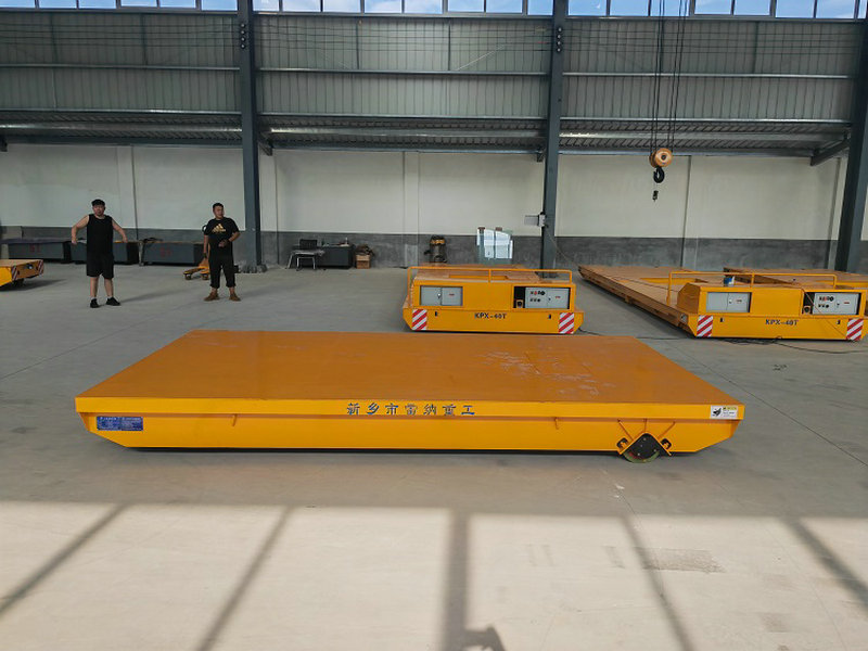 Flexible Steering Electric Trackless Transfer Cart for Factory Handling