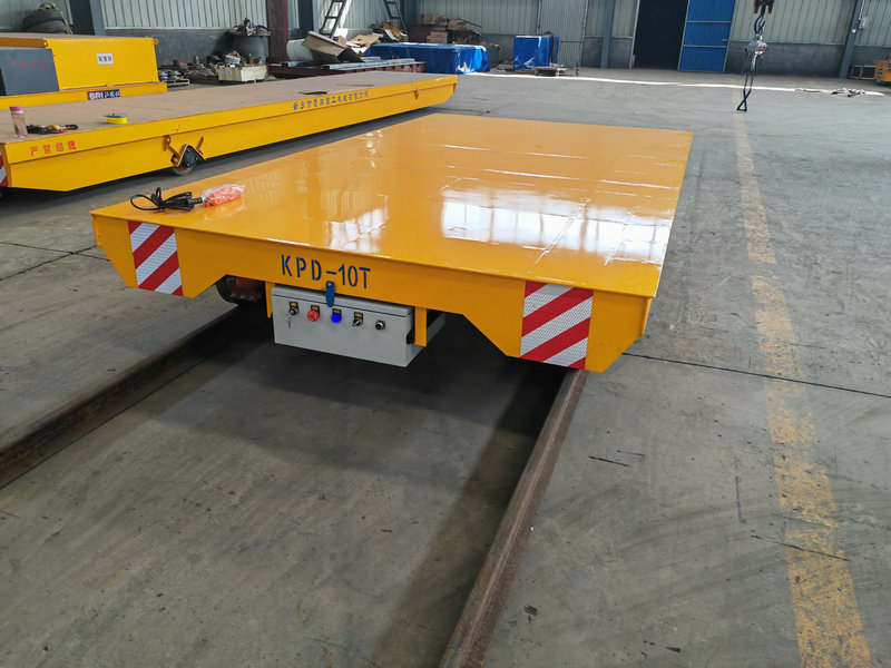 Low Voltage Rail Transfer Trolley for Industrial Transport Solutions