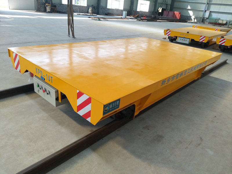 Customized Electric Rail Transfer Trolley for Heat Treatment Workshop Use