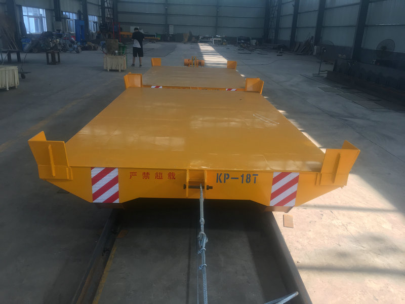 Rail Guided Cord Reel Drum Transport Platform