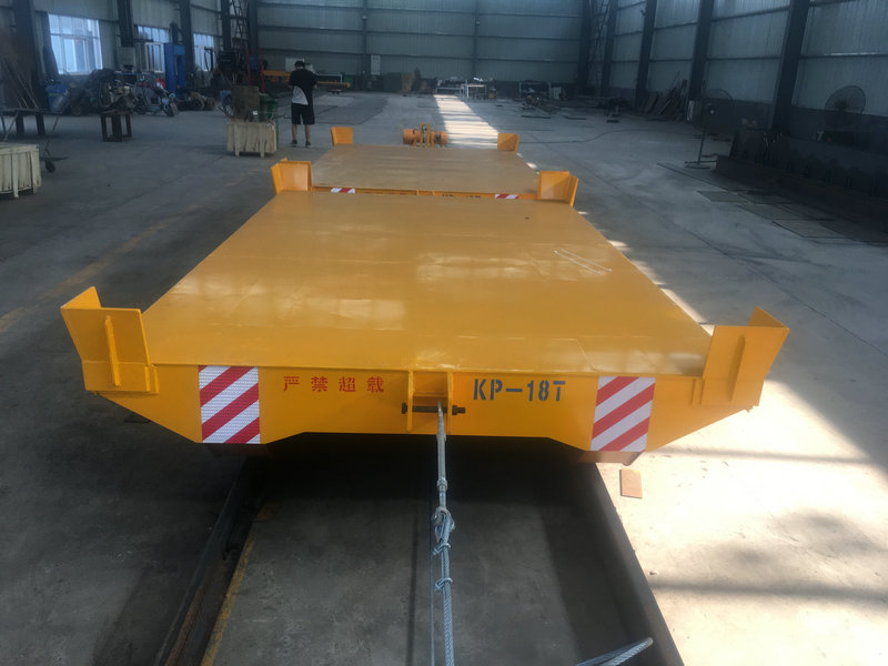 Rail Guided Cord Reel Drum Transport Platform