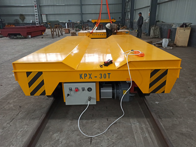 30T Battery Powered Rail-Mounted Cart for Die and Mold Transfer