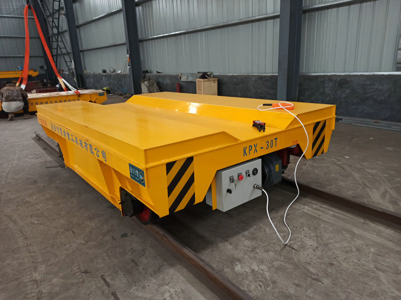 30T Battery Powered Rail-Mounted Cart for Die and Mold Transfer