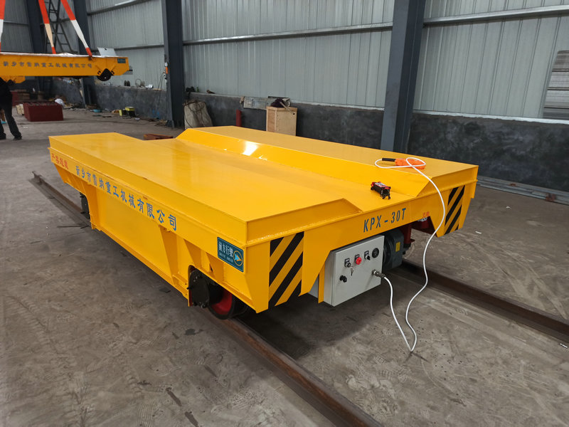 30T Battery Powered Rail-Mounted Cart for Die and Mold Transfer