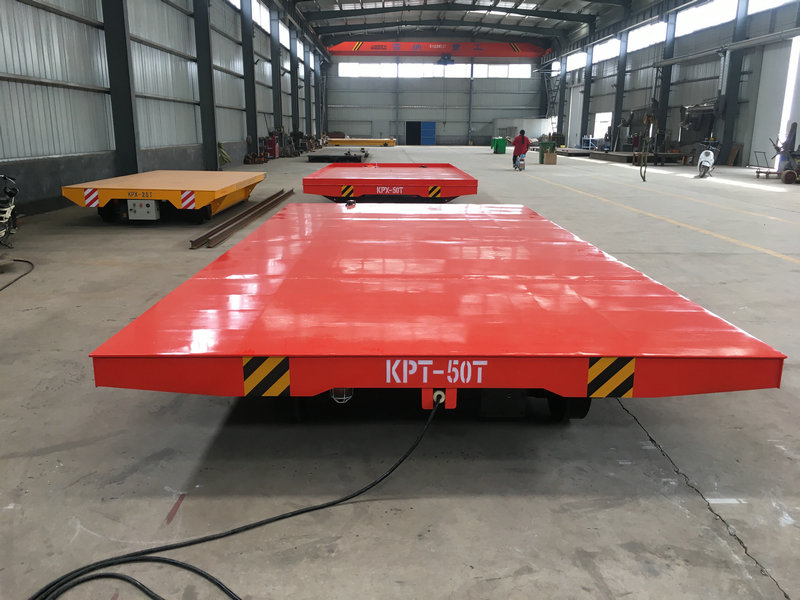 50 Ton Electric Rail Transfer Car Powered by Cable Reel