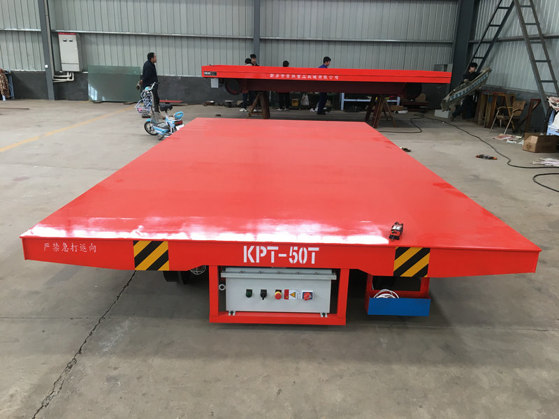 50 Ton Electric Rail Transfer Car Powered by Cable Reel
