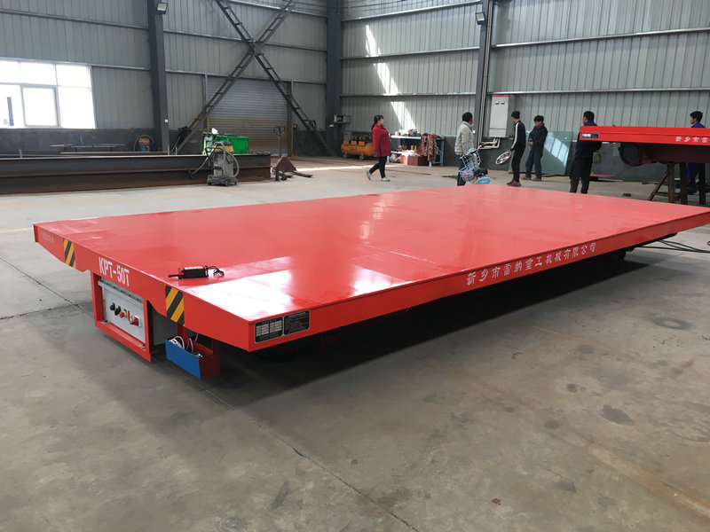 50 Ton Electric Rail Transfer Car Powered by Cable Reel