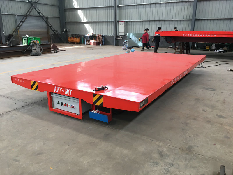 50 Ton Electric Rail Transfer Car Powered by Cable Reel